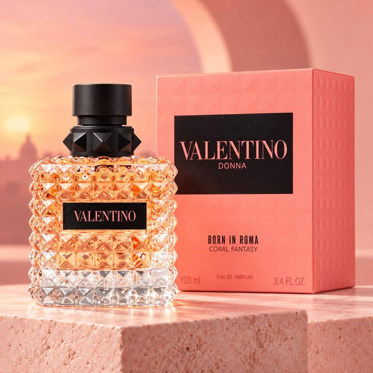 VALENTINO Donna born in roma coral fantasy